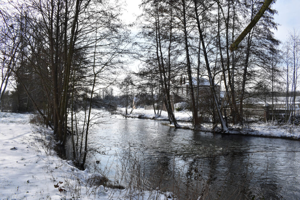 Lac sous la neige